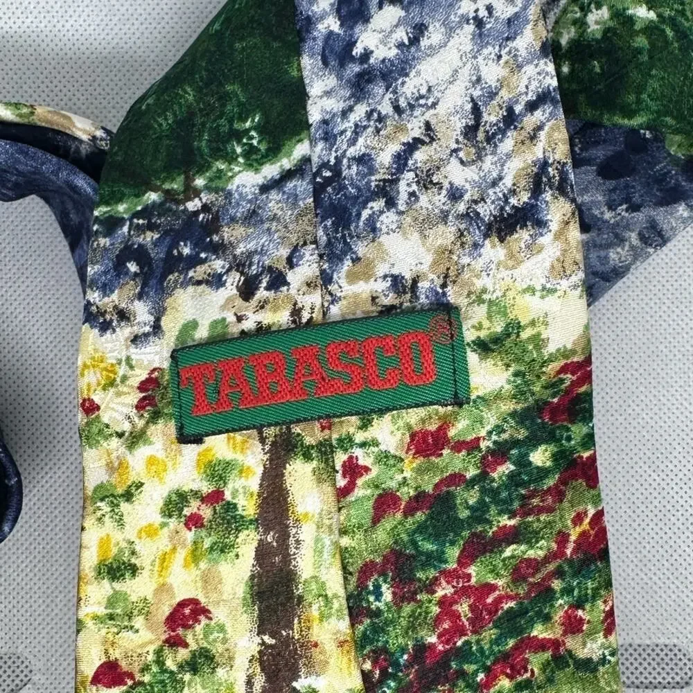 Tabasco silk tie